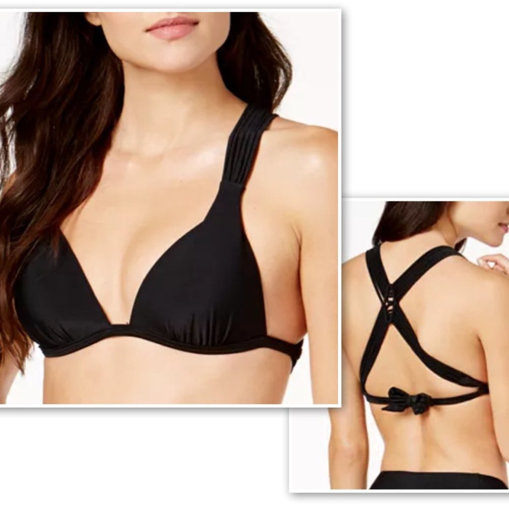 NWT Hula Honey Macramé Criss Cross Bikini Top XL - Picture 1 of 7